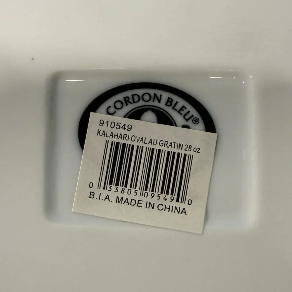 BIA Cordon Bleu Kalahari Oval Porcelain China Au Gratin Dish Bakeware